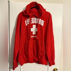 Red Lifeguard Hoodie